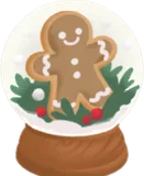 クリスマスを楽しむスノードーム