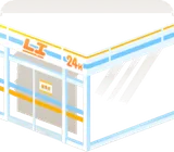 コンビニの外観