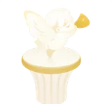 気取った天使像