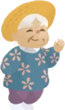 おばあちゃんの人形・駅