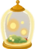 小さな光が入った瓶