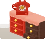 手作り引き出し棚・レッド