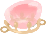 宝石を載せたアクセサリー台座