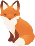 秋色きつねのミニチュア