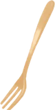 鈍い金色のフォーク