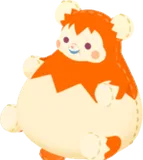 プラム・ピーのぬいぐるみ