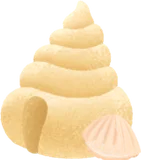 砂の巻き貝