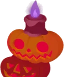 ロウソクとカボチャランタン