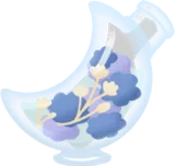 三日月のポプリ瓶
