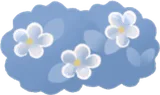 ガラスの小花の茂み・右