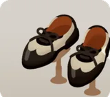 紳士のウィングチップシューズ