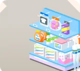 生活用品の棚