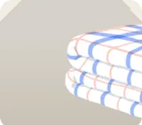 畳まれたふきん