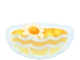カモミールをのせた蜂蜜