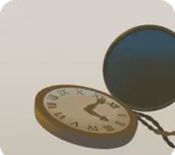 鈍く光る懐中時計