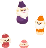 木彫りのこびとの人形