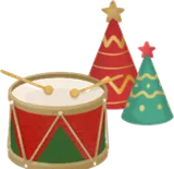 クリスマスミニツリー&ドラム