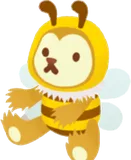 ミツバチクマのぬいぐるみ