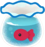 金魚鉢のミニチュア