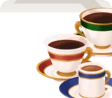 3種類のコーヒーカップ