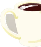 朝のブラックコーヒー