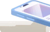 水色のスマートフォン
