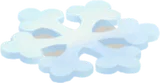 小さな雪結晶の飾り・右