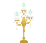 きらびやかな燭台