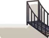 老朽化した吊り橋