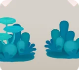 海底を模したオブジェ