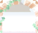 庭へ続くレンガのアーチ