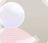 白い石球