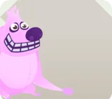 優しいピンク色のオーガぬいくるみ