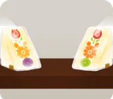 フルーツサンドの乗った棚