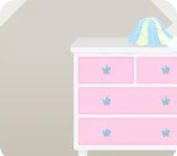 ピンクのチェスト