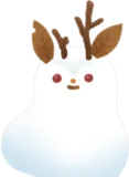 コルヌレプスのような雪だるま