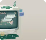リヴリー研究員の古いコンピュータ