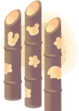 飾り彫り竹灯籠