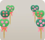 ハートの植木フェンス
