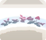 温室の水辺・赤