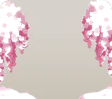 湖畔の枝垂桜・夜