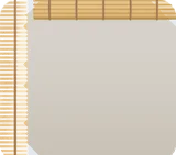 シンプルなすだれ