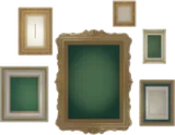 照らされた額縁