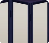 景色を閉じこめたような屏風の枠