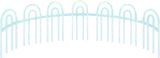 塗装された鉄の柵