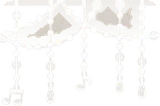 音符の雨粒の飾り