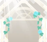 光差すテラス窓
