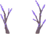 結晶化した木枝