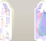 コスメ棚とクローゼット
