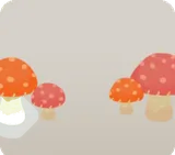 かぎ編みのキノコたち